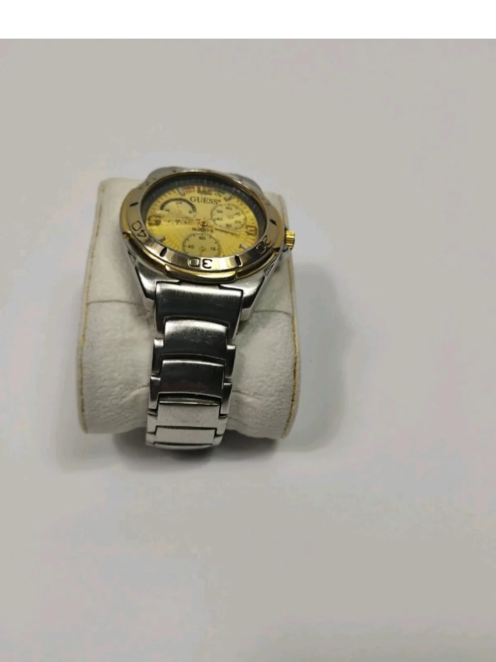 GUESS Two-Tone Gold Dial Stainless Steel Watch
